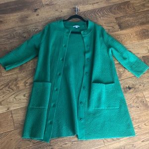 Never Worn COS cardigan, 3/4 length sleeve, Blue-green colour